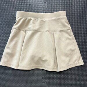 Izod Girls Beige Schoolwear Pleated Skort Size 5 Regular
